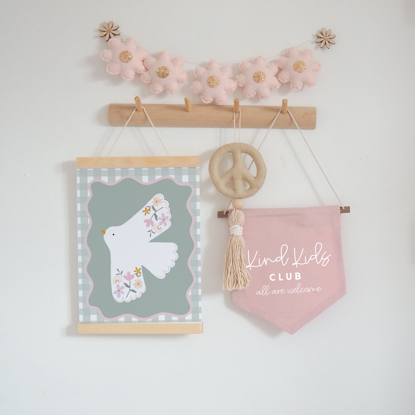 Kind kids club pink banner Sample Sale