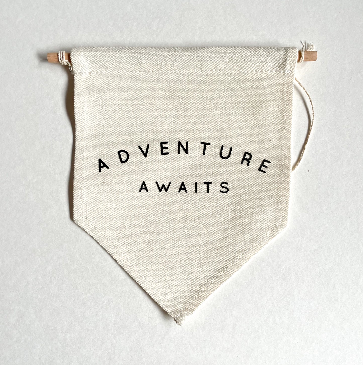 Adventure awaits black Banner READY TO SHIP SALE