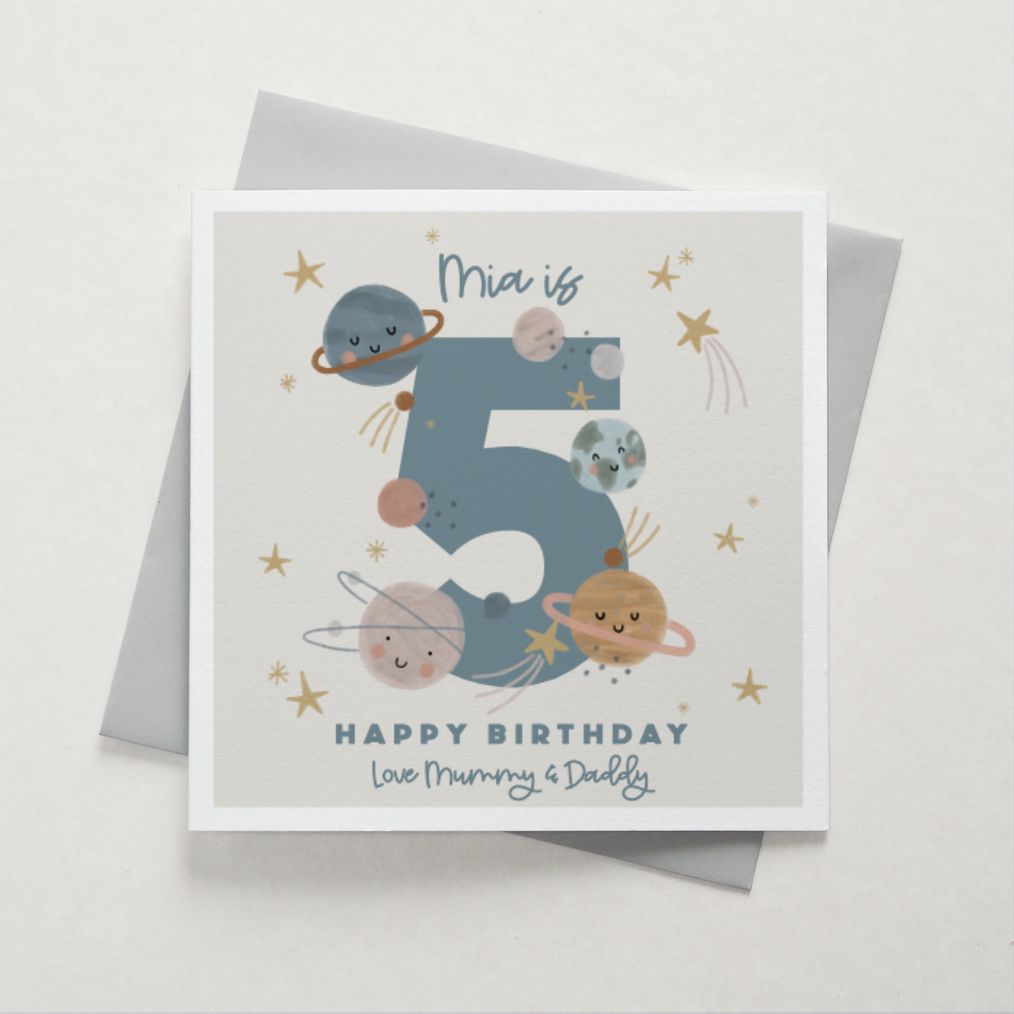 Solar System Birthday Card - Can Be Personalised