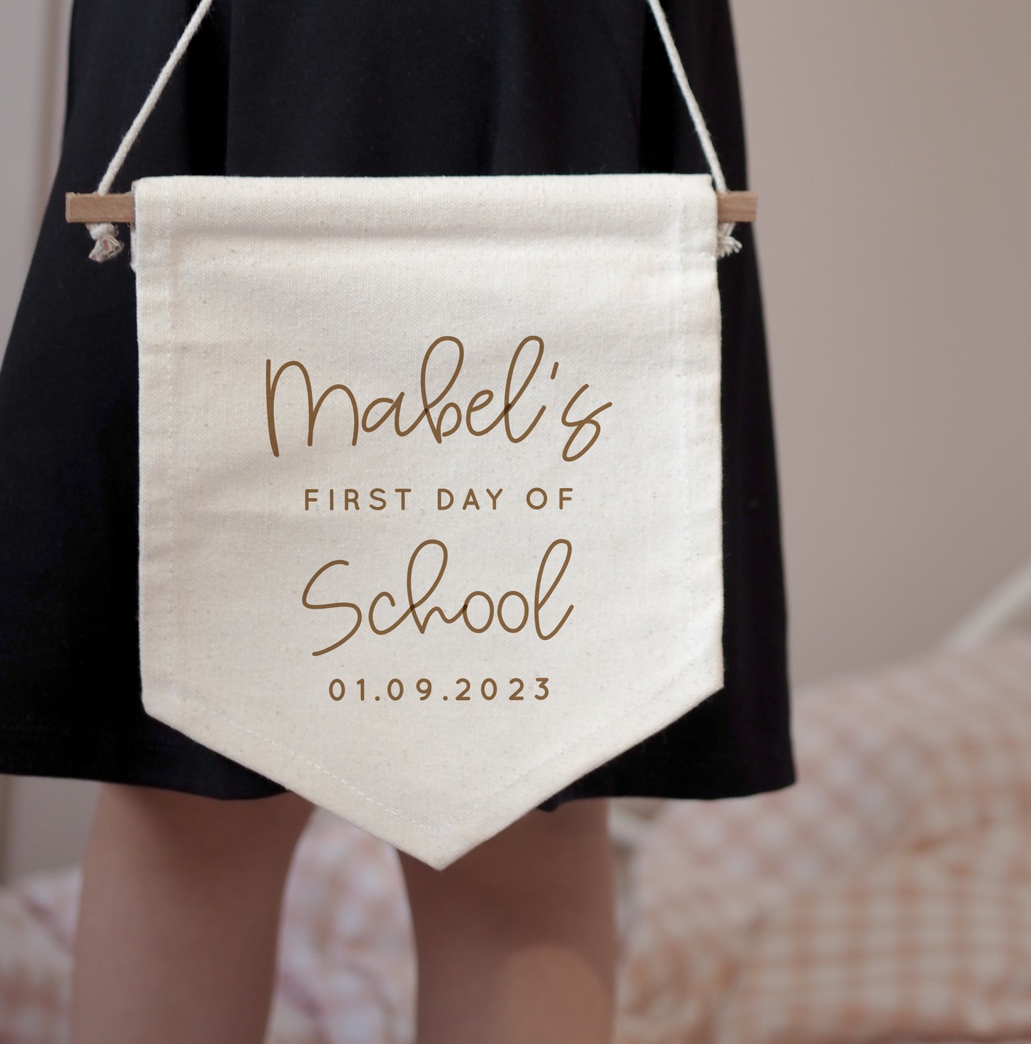First Day Of School Banner Script Design