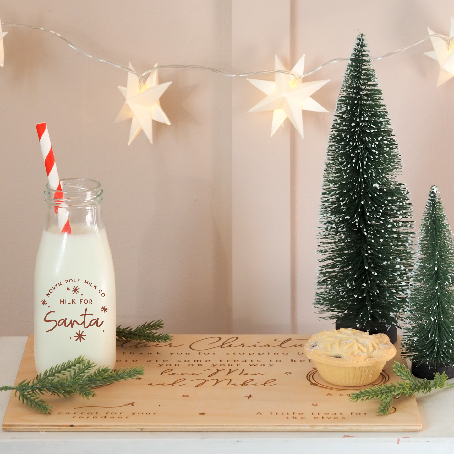 Milk for Santa/Father Christmas Bottle - can be personalised