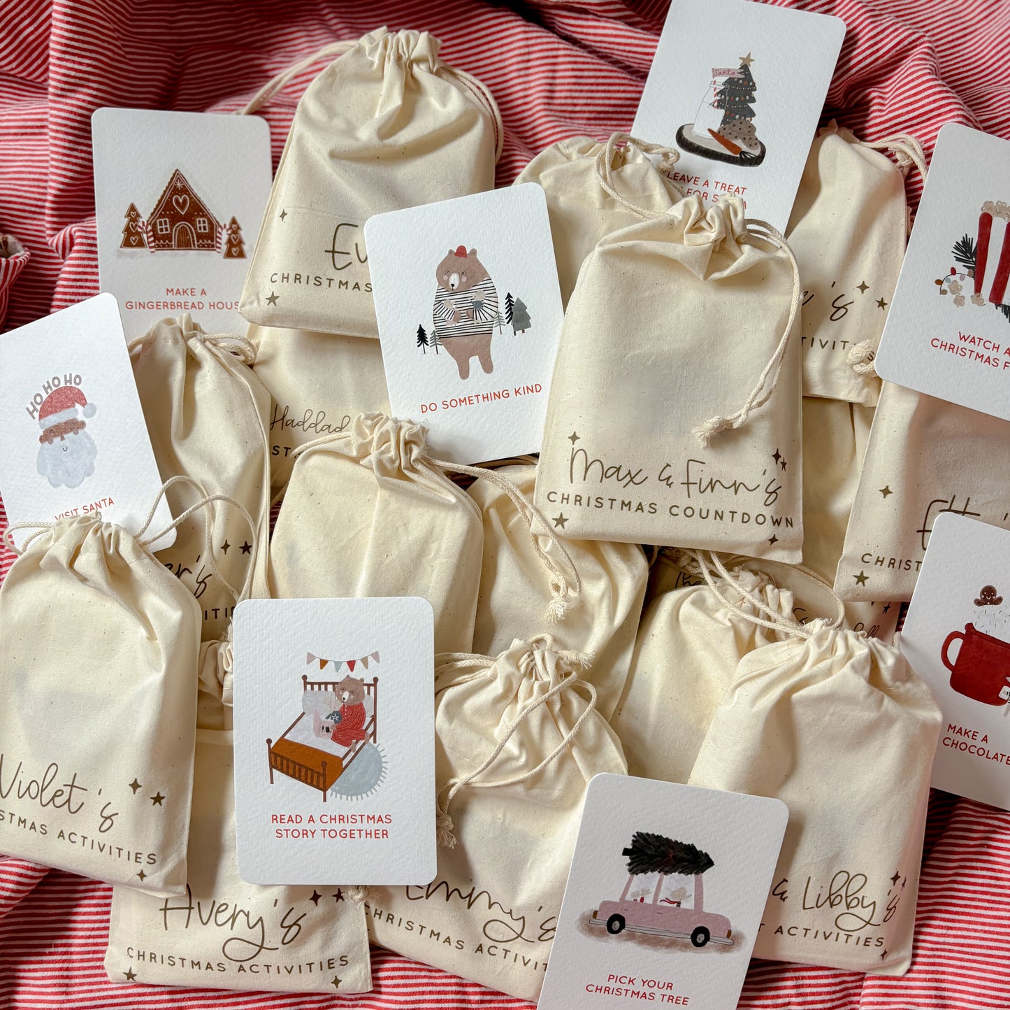 Christmas Activity Cards With Storage Bag - PREORDER