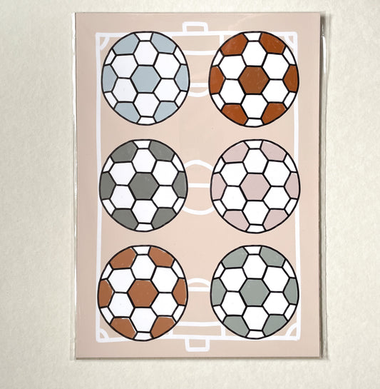 Multi football Print A4 SAMPLE Sale