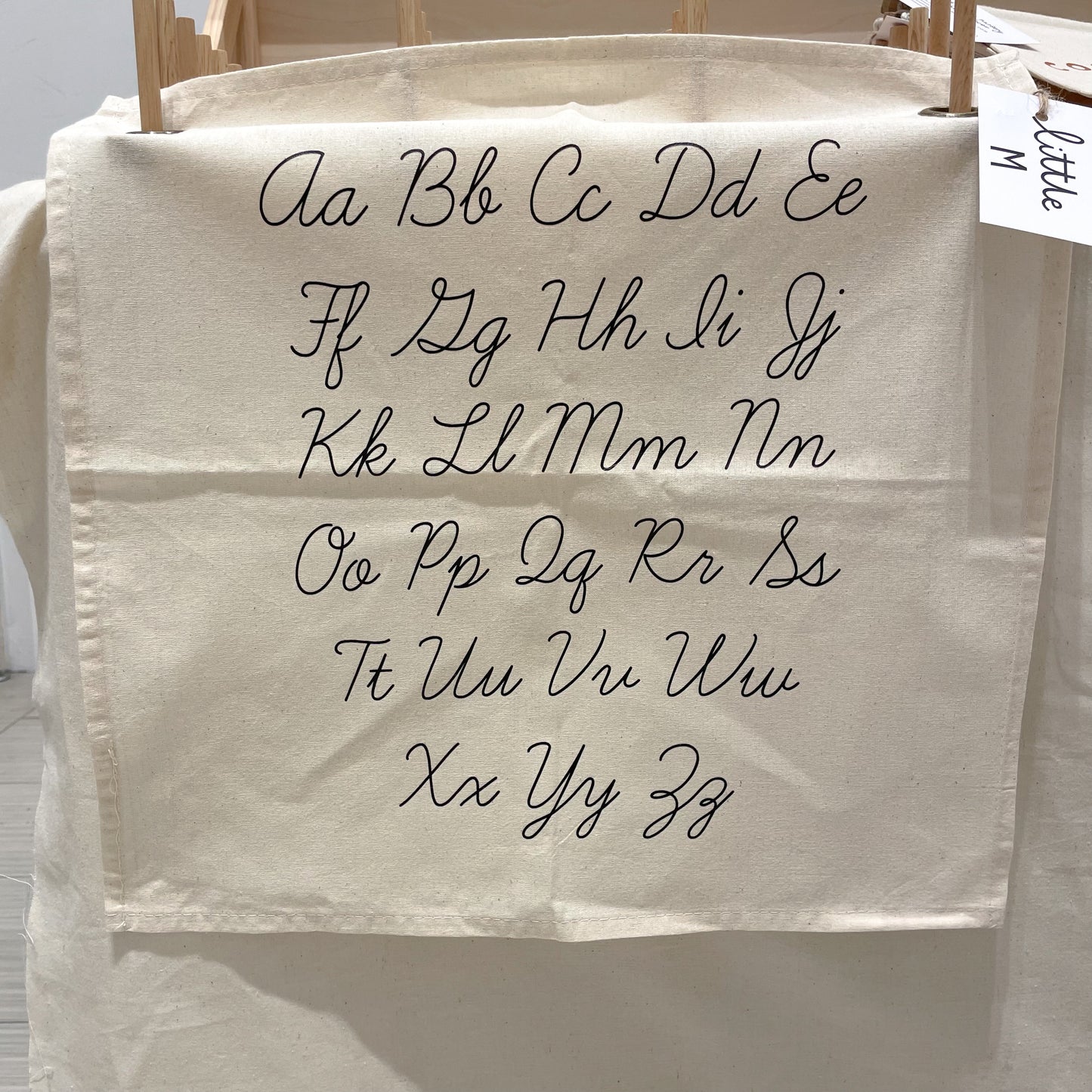 ABC Script Square Wall Hanging 38x38cm SAMPLE SALE