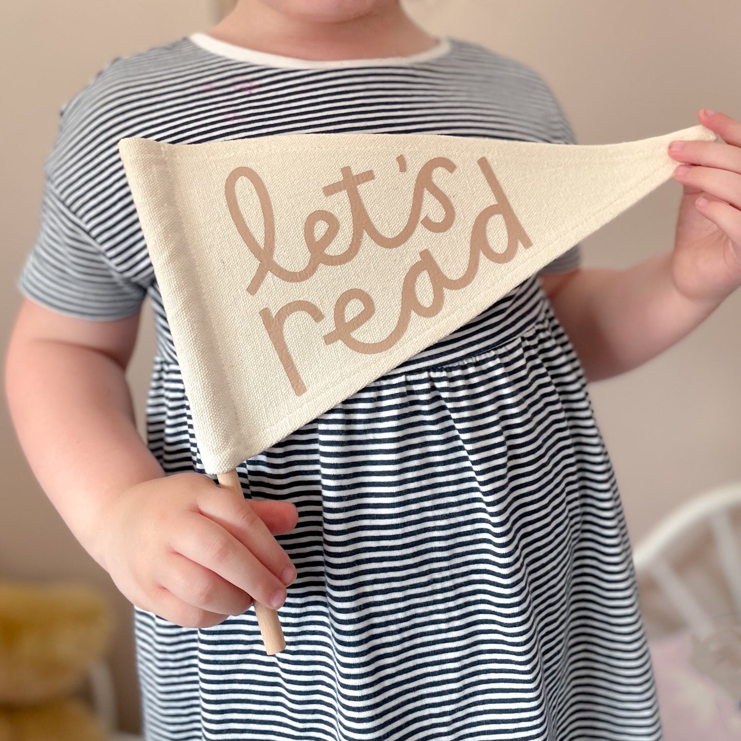 Let’s Read Pennant Flag