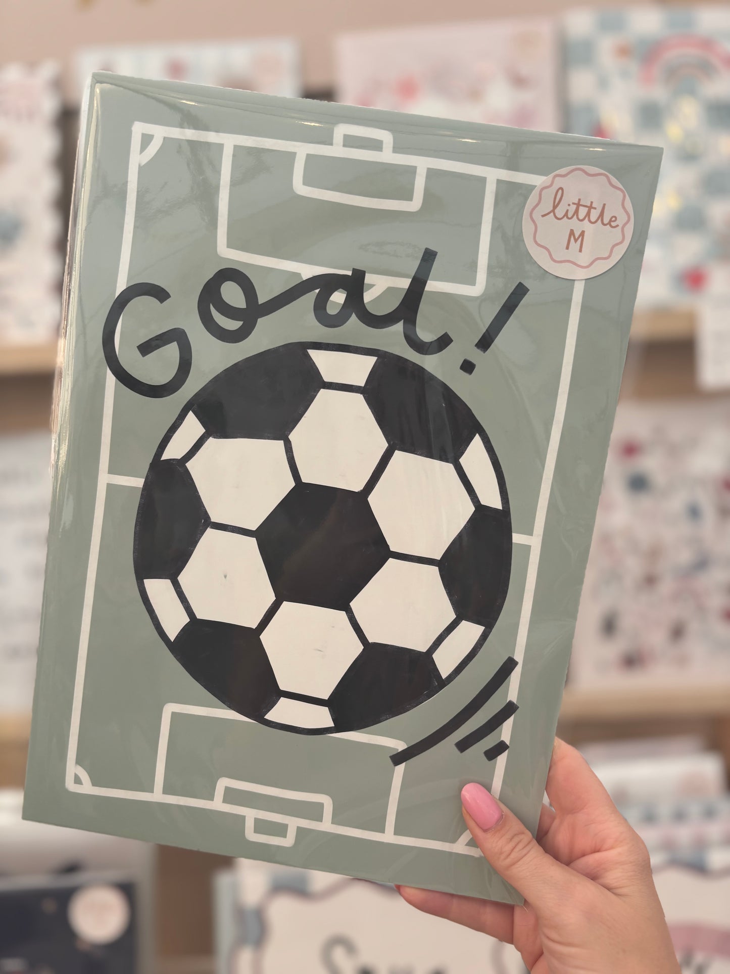 Goal Football Print A4 Birthday Sale