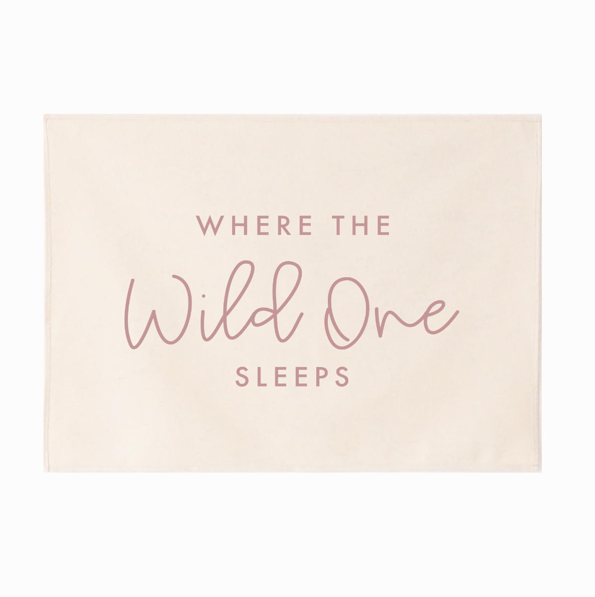 Wild one sleeps wall hanging 50x70cm Sample Sale