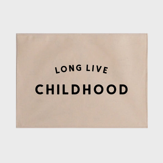 Long Live Childhood Bold Wall Hanging 50x70cm - more colours available