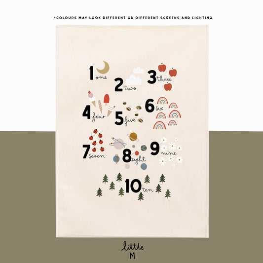 Numbers wall hanging 50x70cm Sample Sale