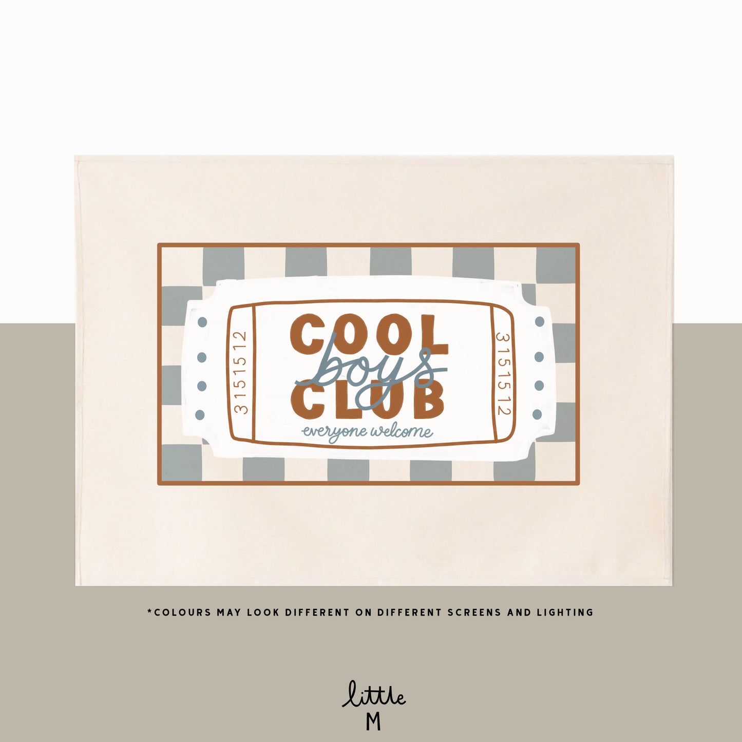 Cool boys club border wall hanging 50x70cm Sample Sale