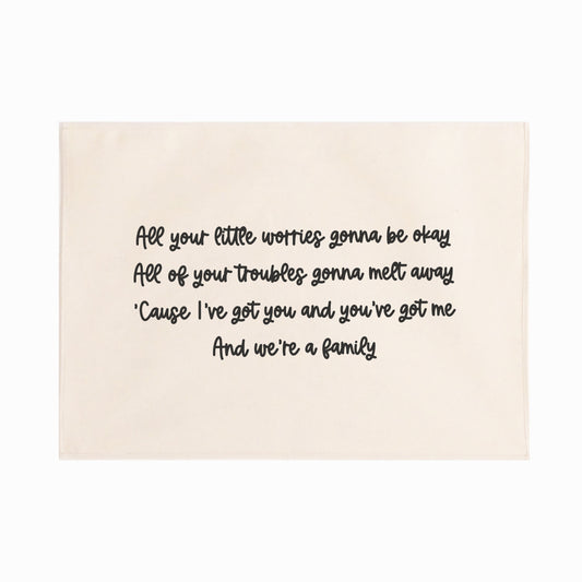 All your little worries quote wall hanging 50x70cm Sample Sale