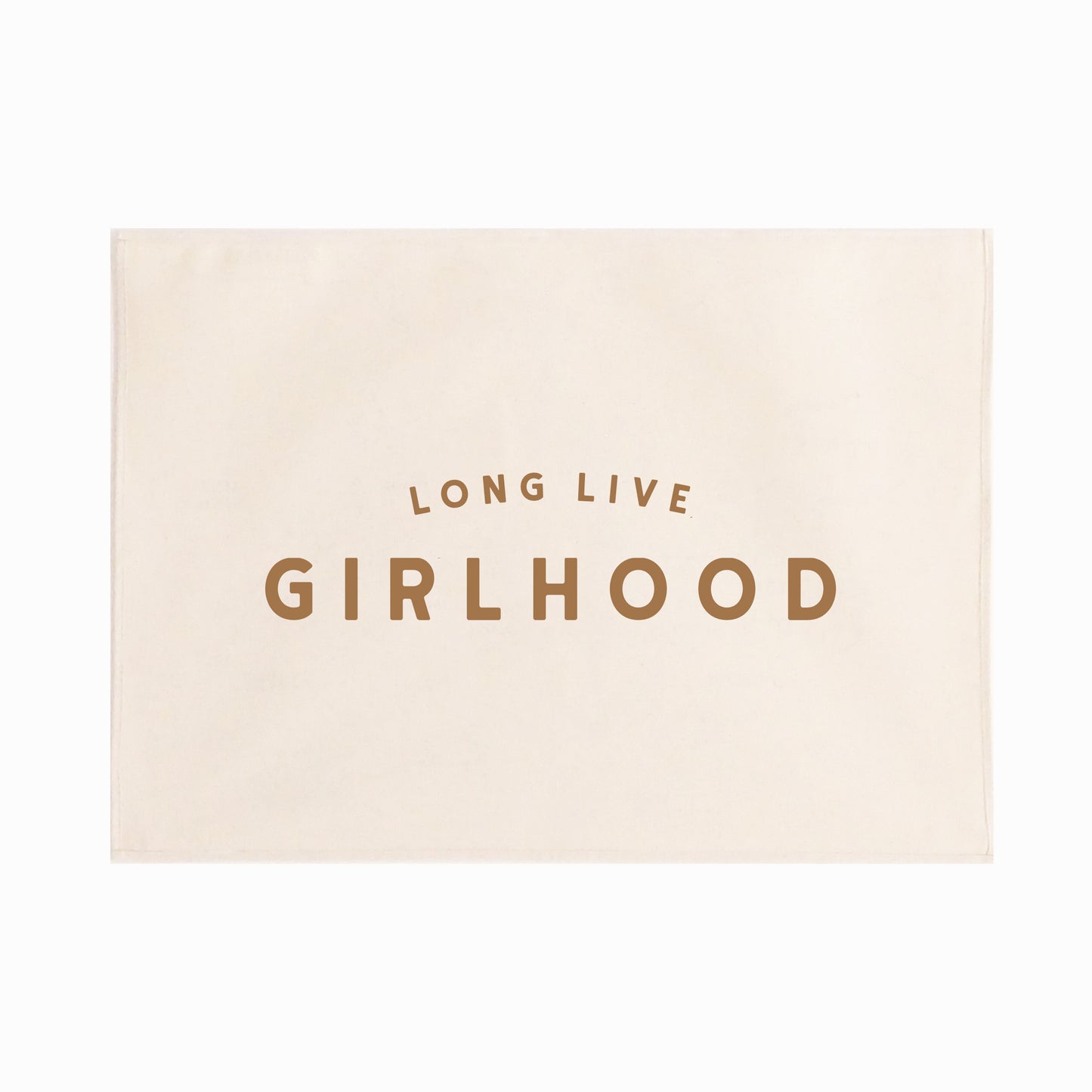 Long Live Girlhood bold quote wall hanging 50x70cm Sample Sale