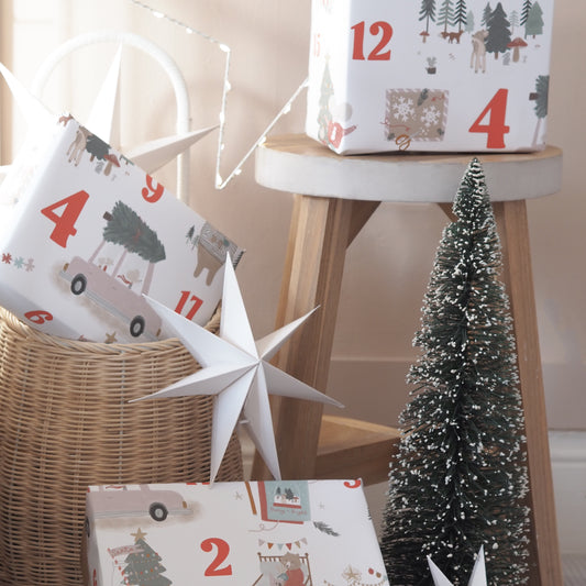 Christmas Ready To Ship Items - Christmas Gift Wrap Sheets pack of 3