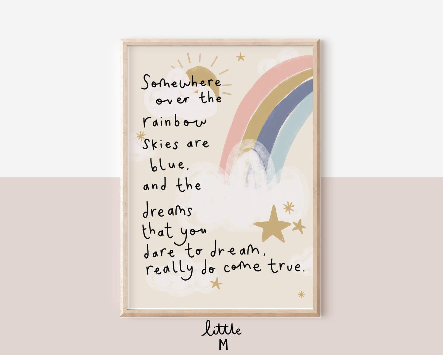 Somewhere Over The Rainbow Sample Sale - 8x10"/A3