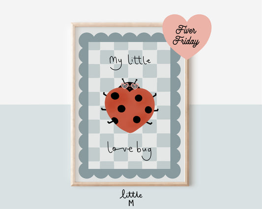 Fiver Friday A5 Love Bug Print