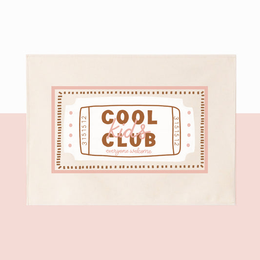 Cool kids club pink border wall hanging 50x70cm Sample Sale