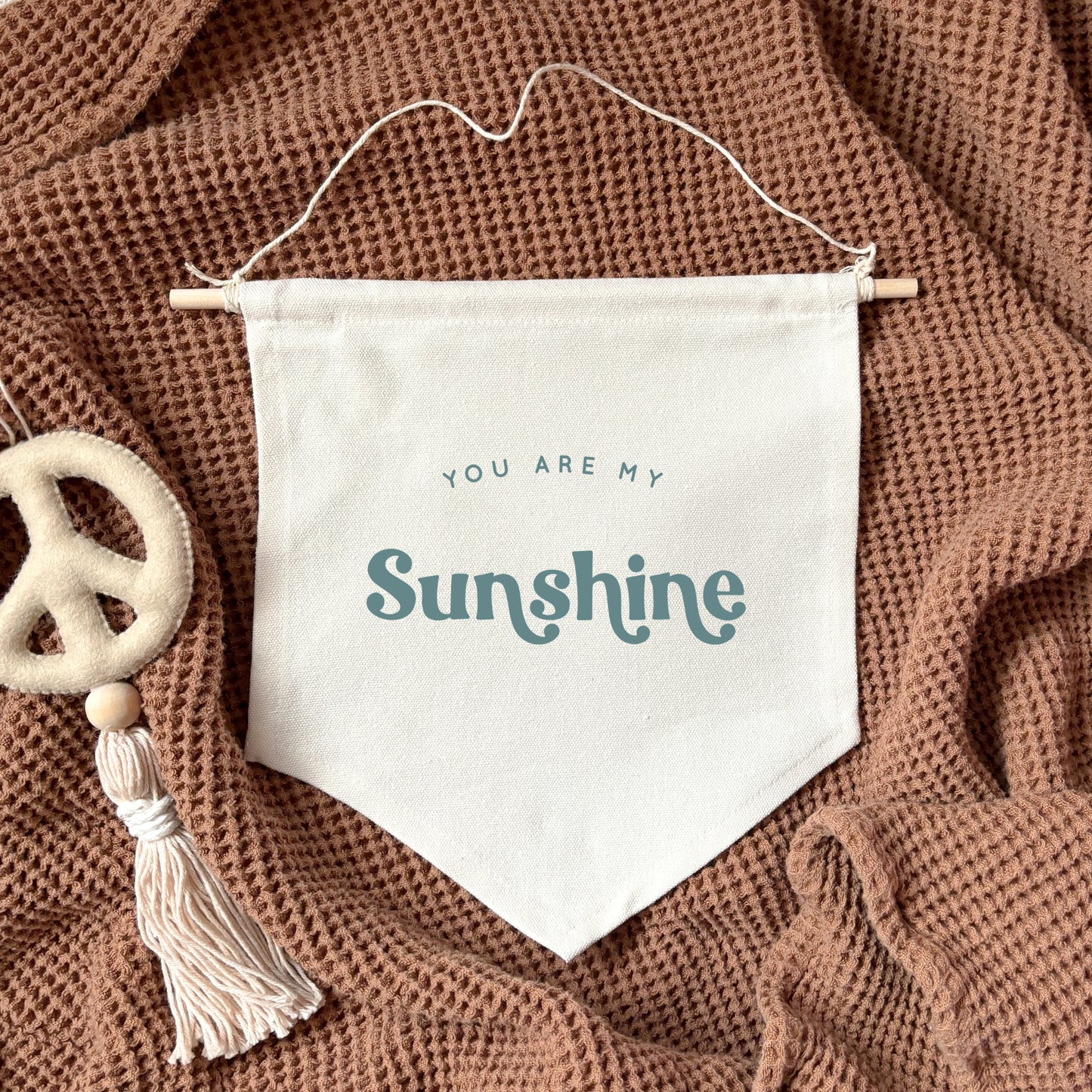 You are my sunshine teal 24x24cm hanging banner Birthday Sale