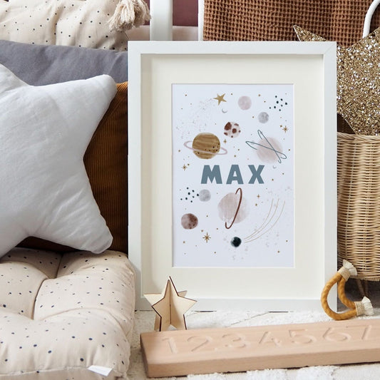 Personalised Space print - two options