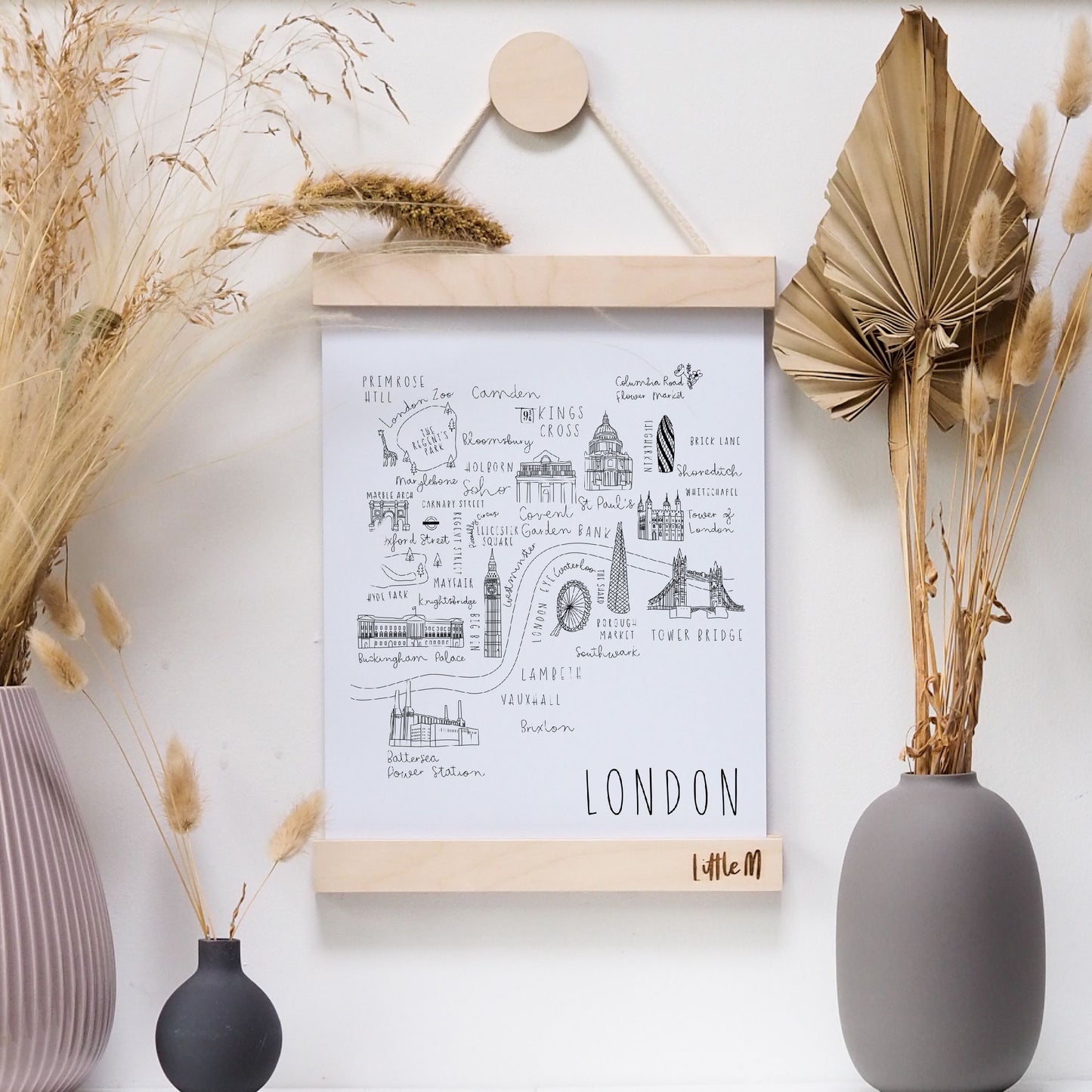 London Print - Portrait or Landscape options - Can be personalised with names and date