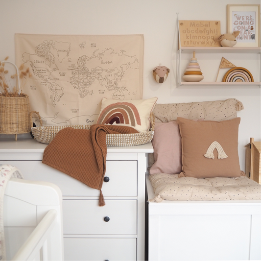 LARGE WORLD MAP WALL HANGING 96X66CM