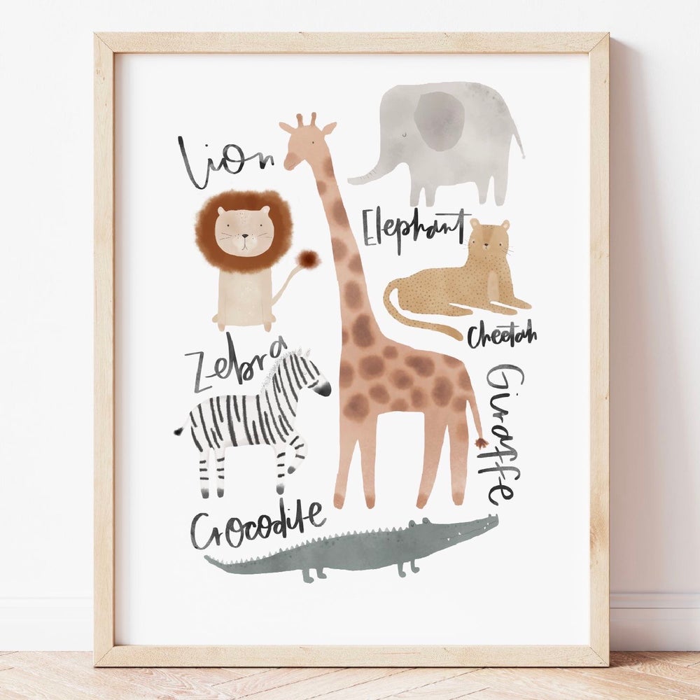 Safari Animals Print