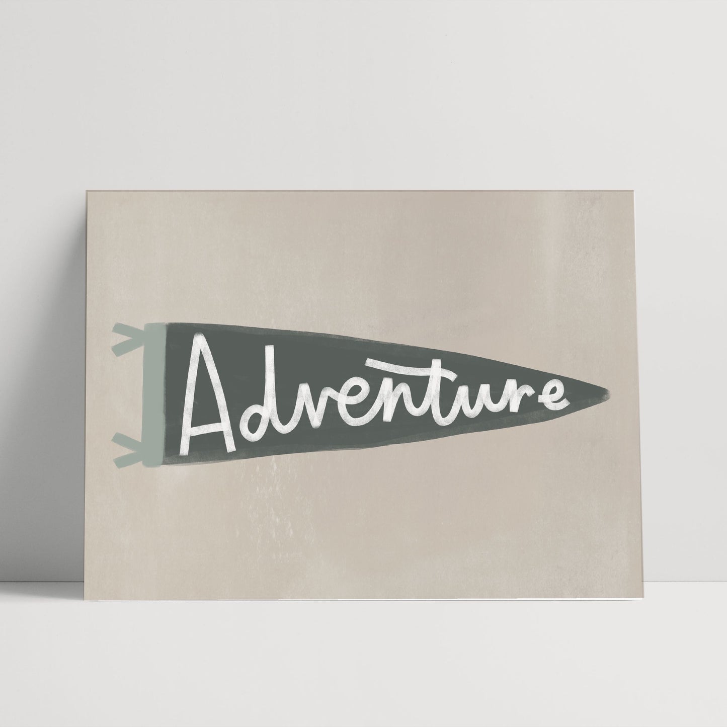 Adventure Pennant Print - choose your own colours