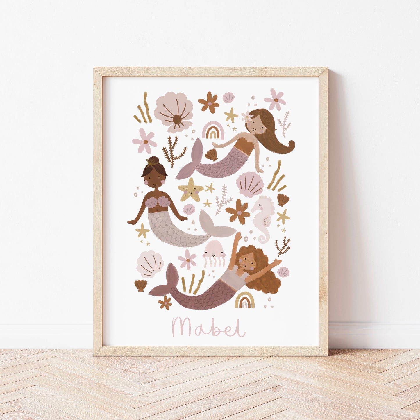 Mermaids Print - Can be personalised