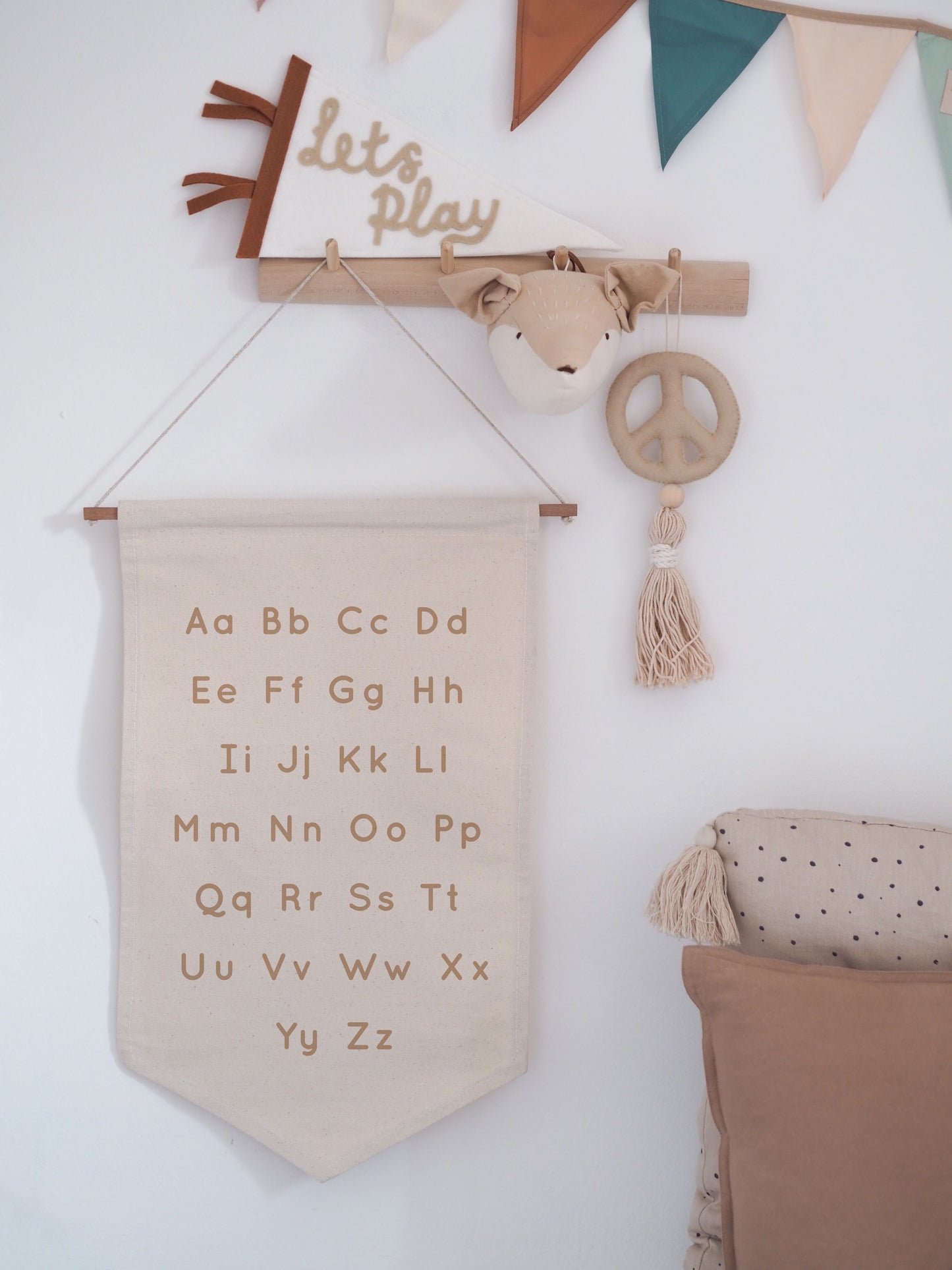 Alphabet Hanging Banner 26x50cm