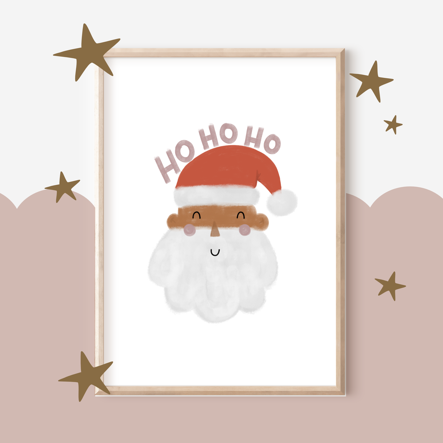 Santa Ho Ho Ho Print