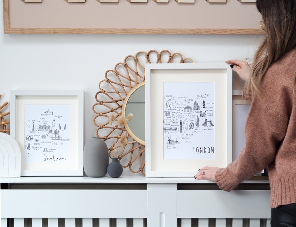 London Print - Portrait or Landscape options - Can be personalised with names and date