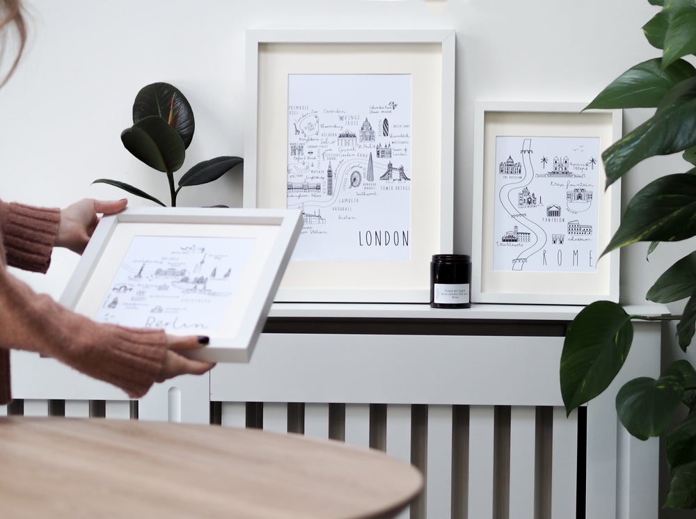 London Print - Portrait or Landscape options - Can be personalised with names and date