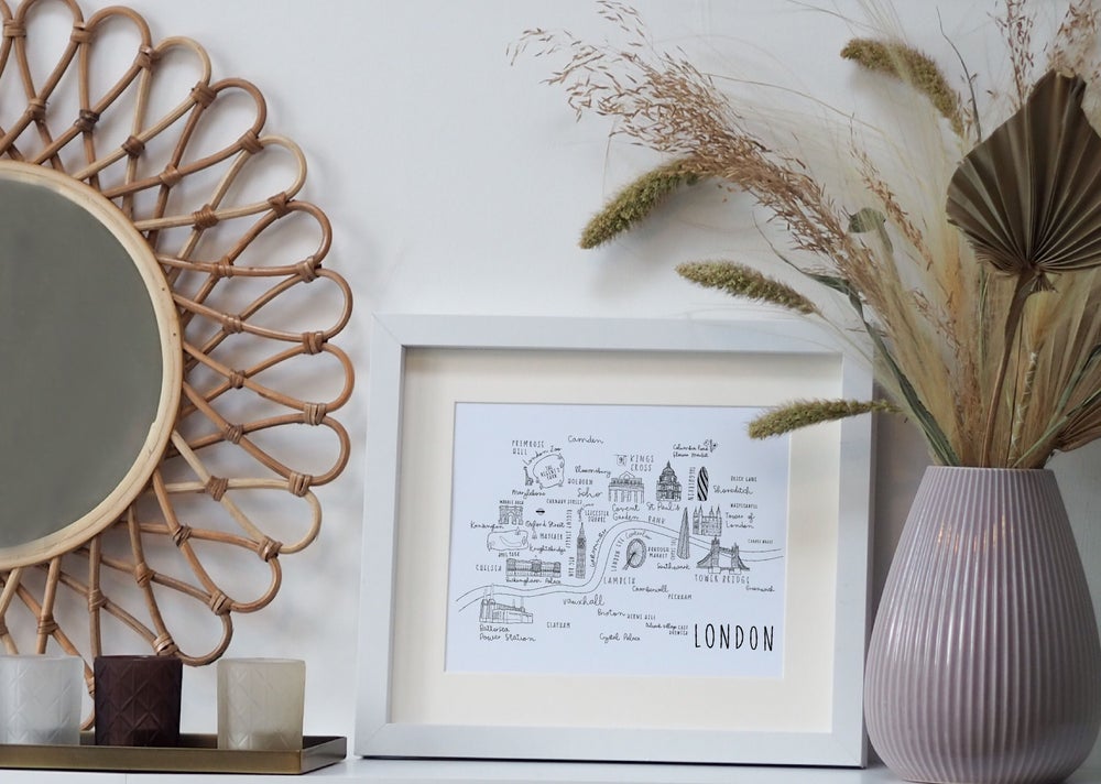 London Print - Portrait or Landscape options - Can be personalised with names and date