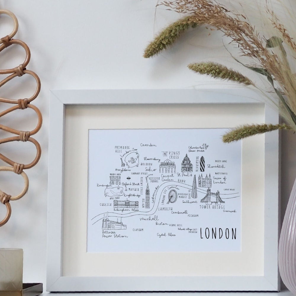 London Print - Portrait or Landscape options - Can be personalised with names and date