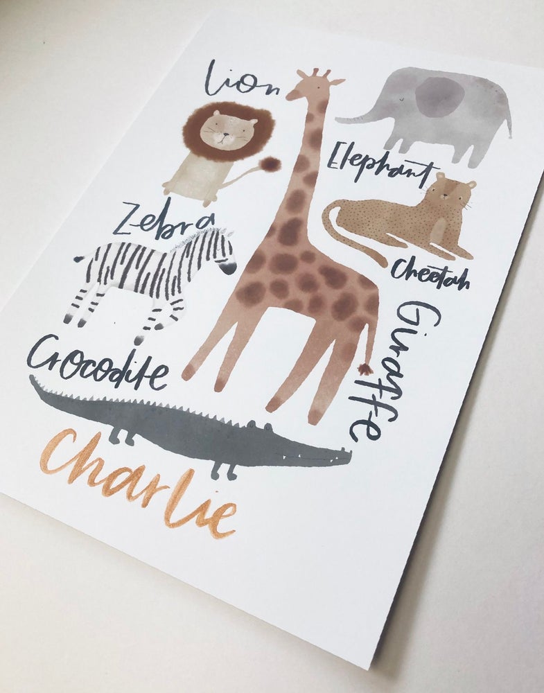 Safari Animals Print