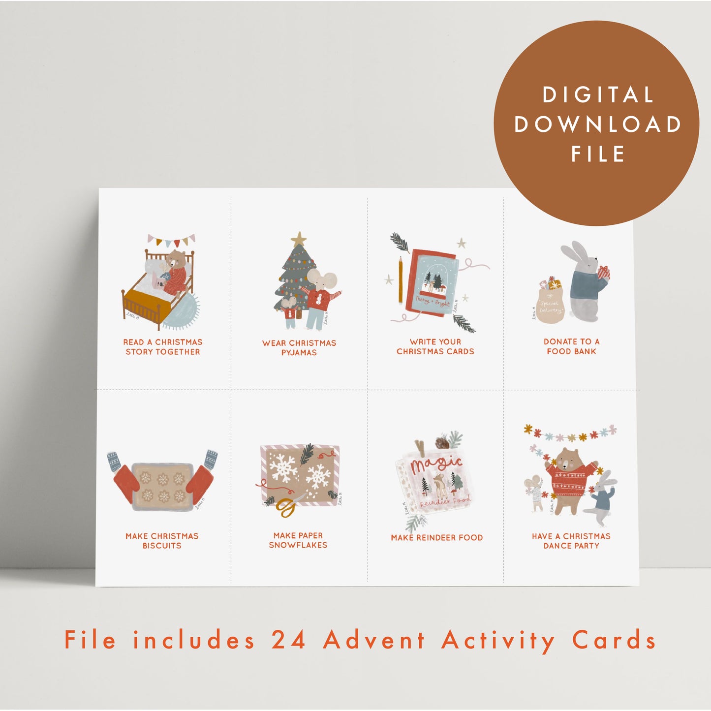 Christmas Activity Cards DIGITAL DOWNLOAD VERSION