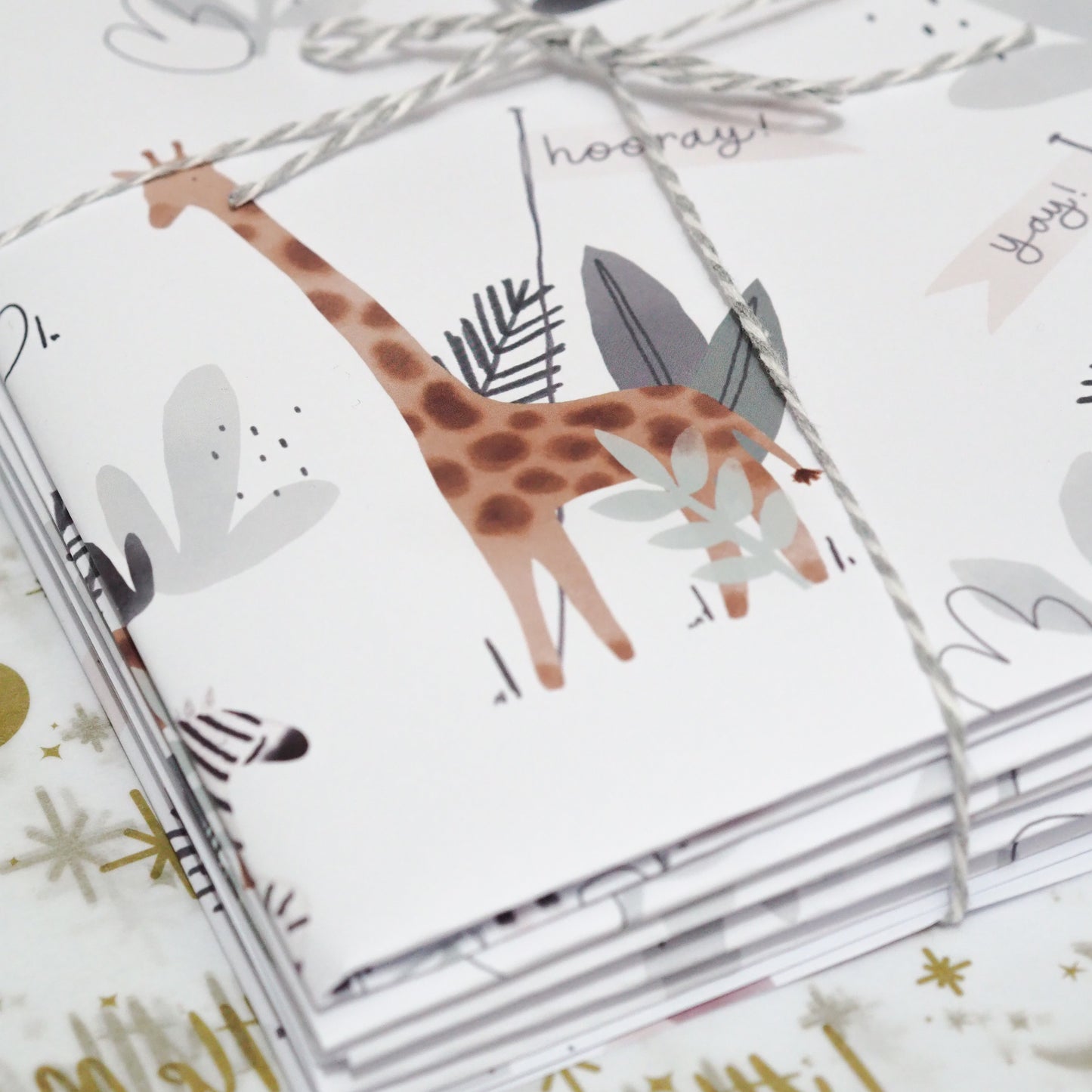 Safari Gift Wrap Sheets pack of 5 Sample Sale