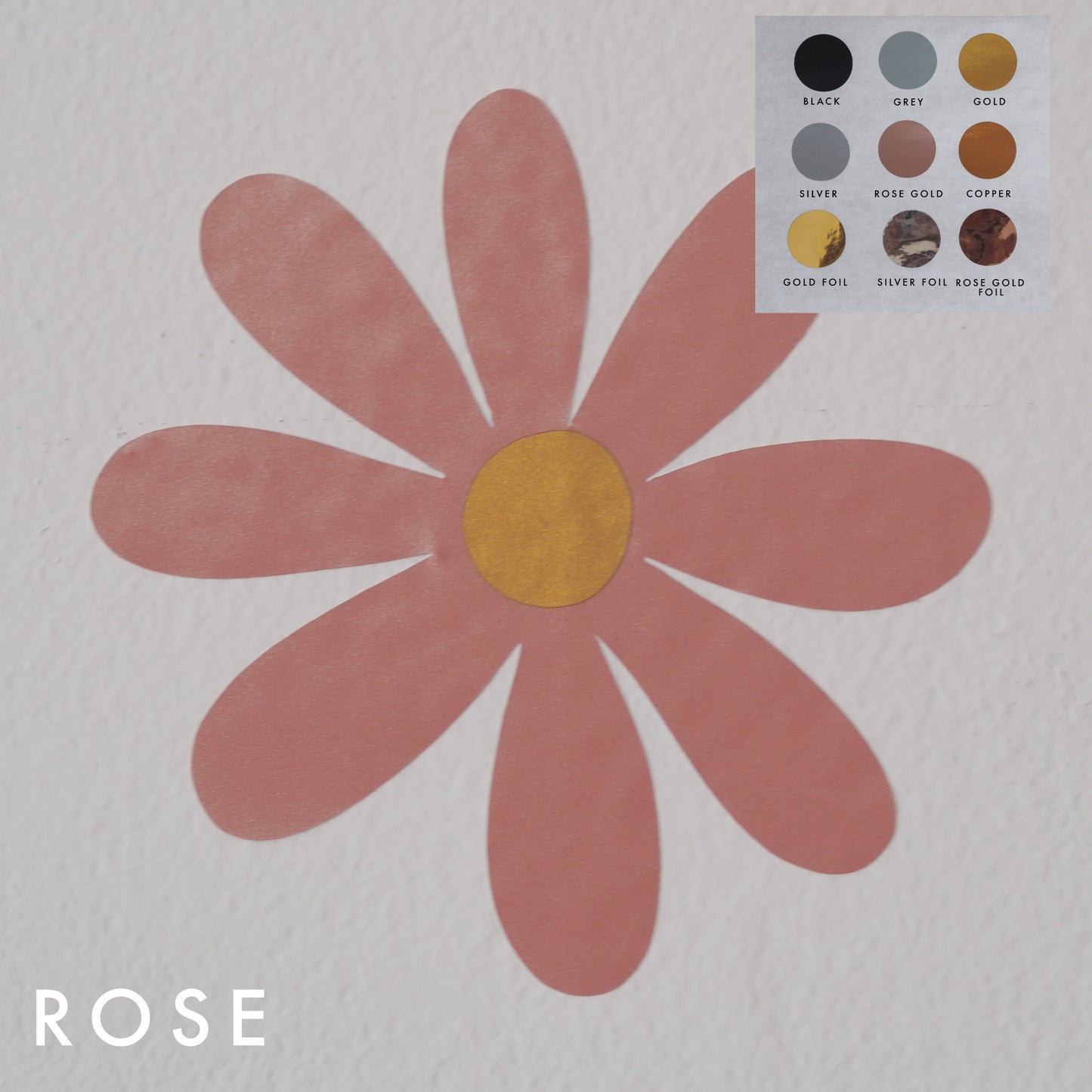 Daisy Removable Wall Stickers New Colours Now Available!