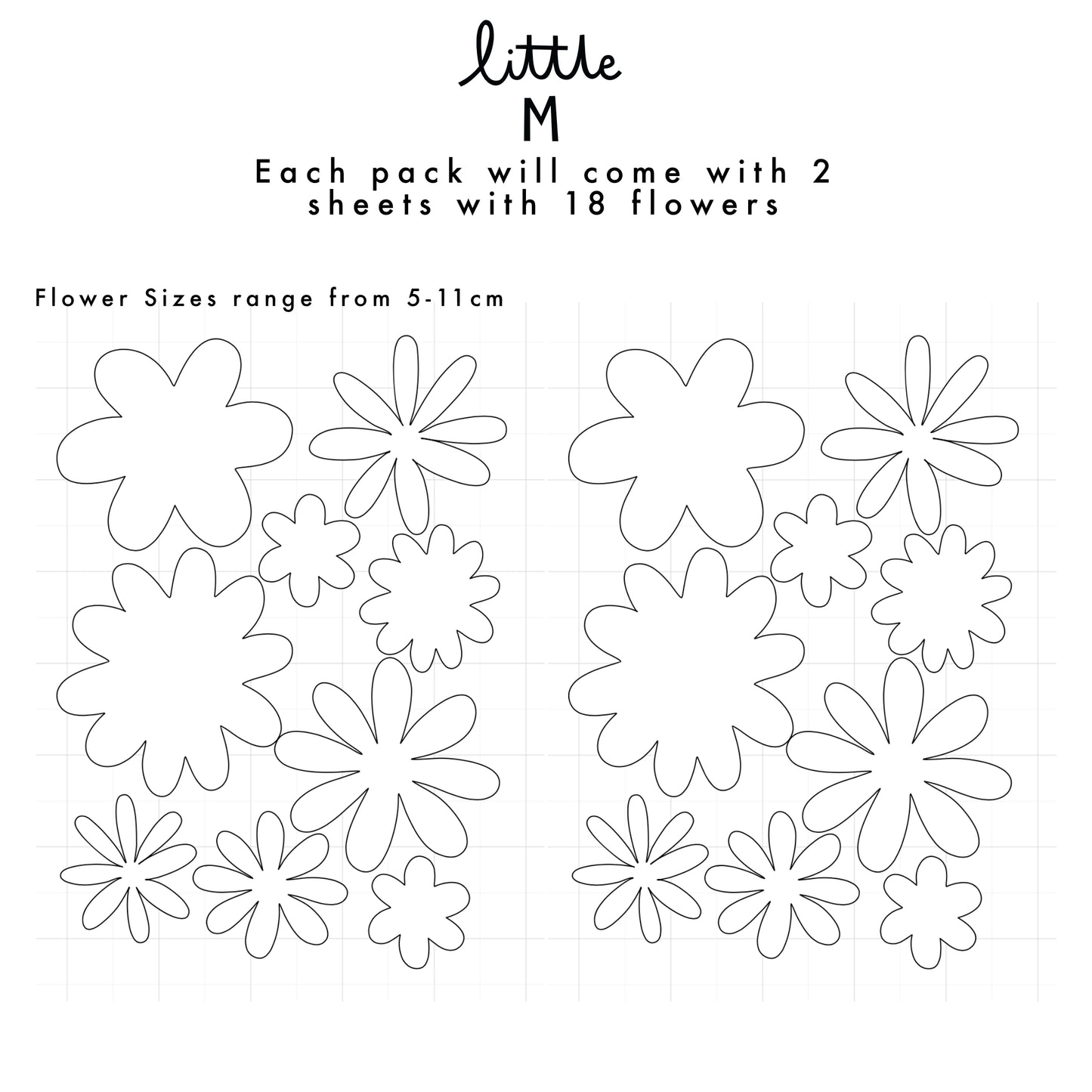 Daisy Removable Wall Stickers More Colours Now Available!