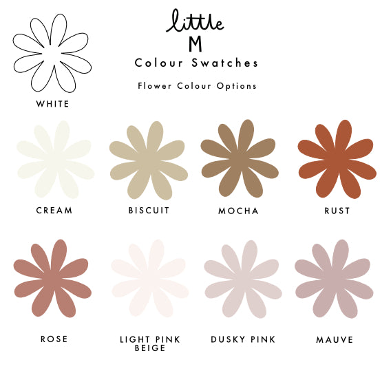 Daisy Removable Wall Stickers More Colours Now Available!