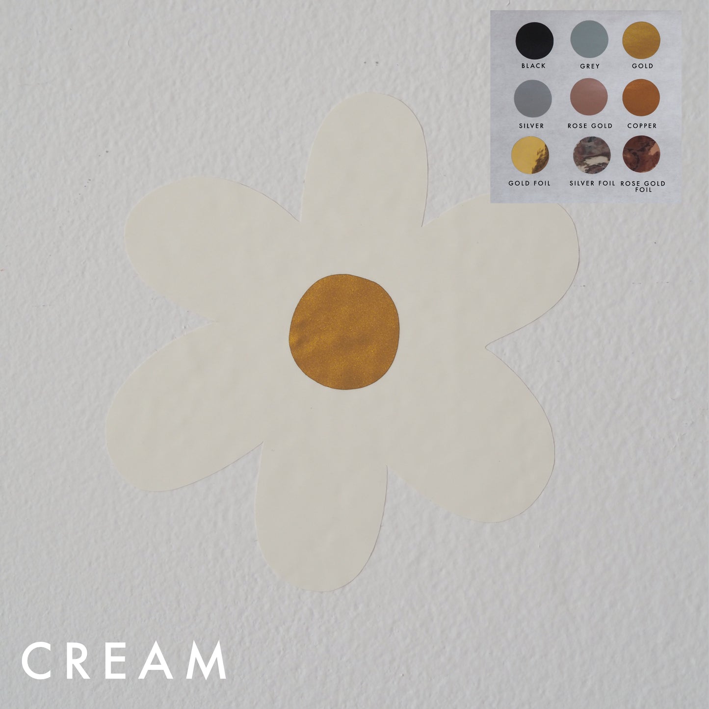 Daisy Removable Wall Stickers New Colours Now Available!