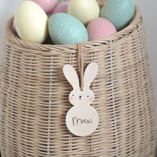 Personalised Bunny Easter Basket Tag - Special Price