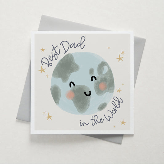 Best Dad In The World Card - Can Be Personalised