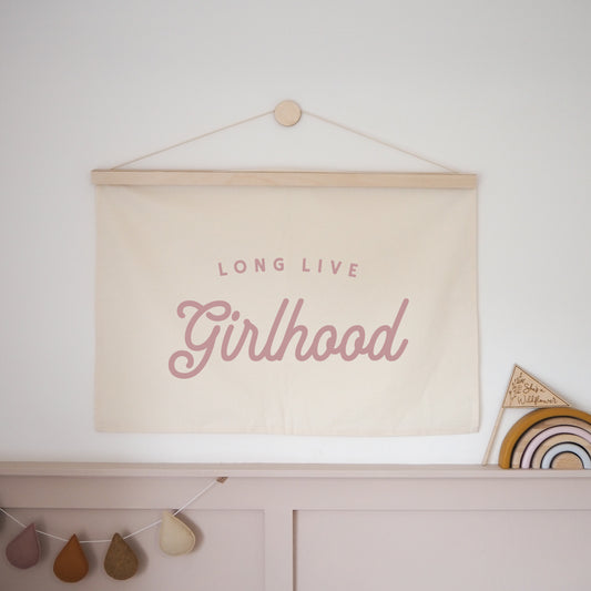 Long Live Girlhood Wall Hanging 50x70cm - more colours available