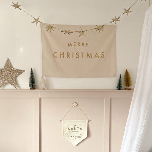Merry Christmas Wall Hanging 50x70cm - more colours available