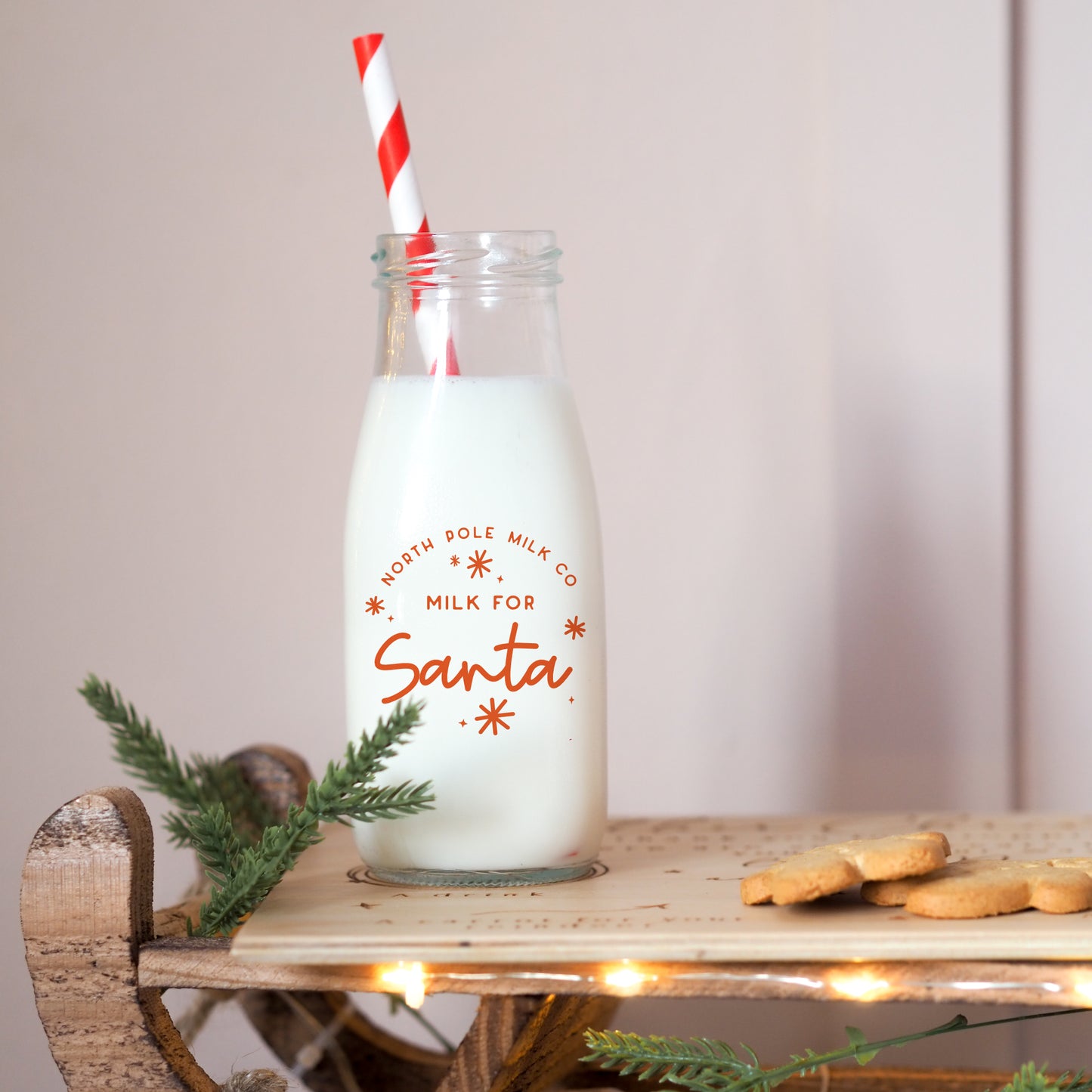 Christmas Ready To Ship Items - Santa Milk Bottle