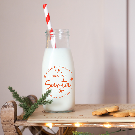 Milk for Santa/Father Christmas Bottle - can be personalised