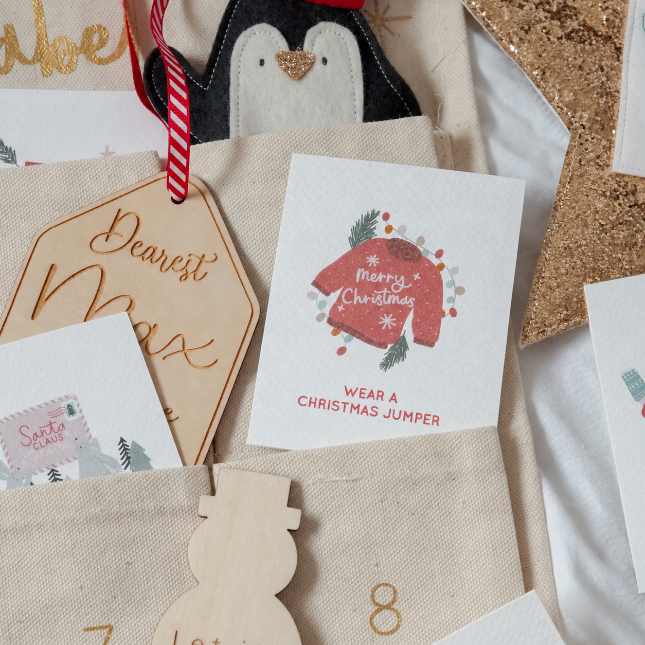Christmas Activity Cards With Storage Bag