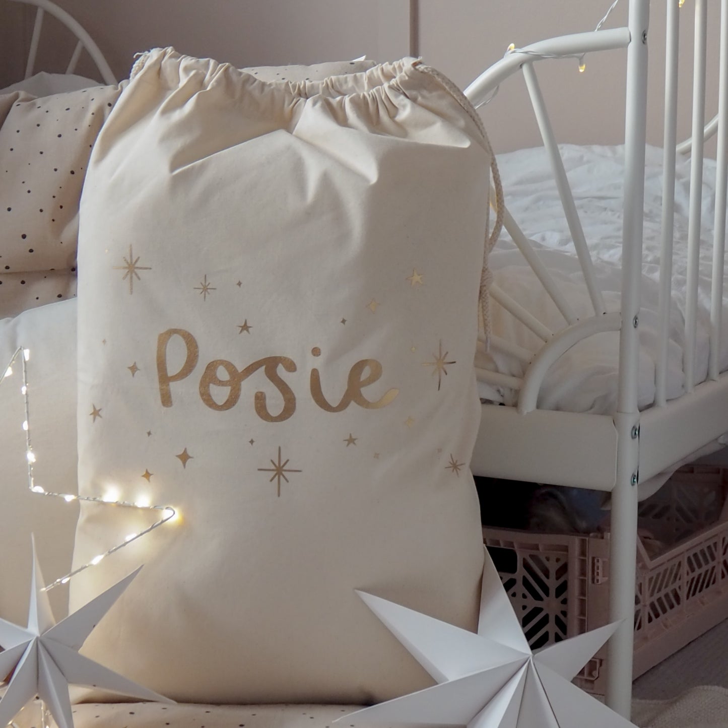 Personalised Starry Sky Name Storage Sack