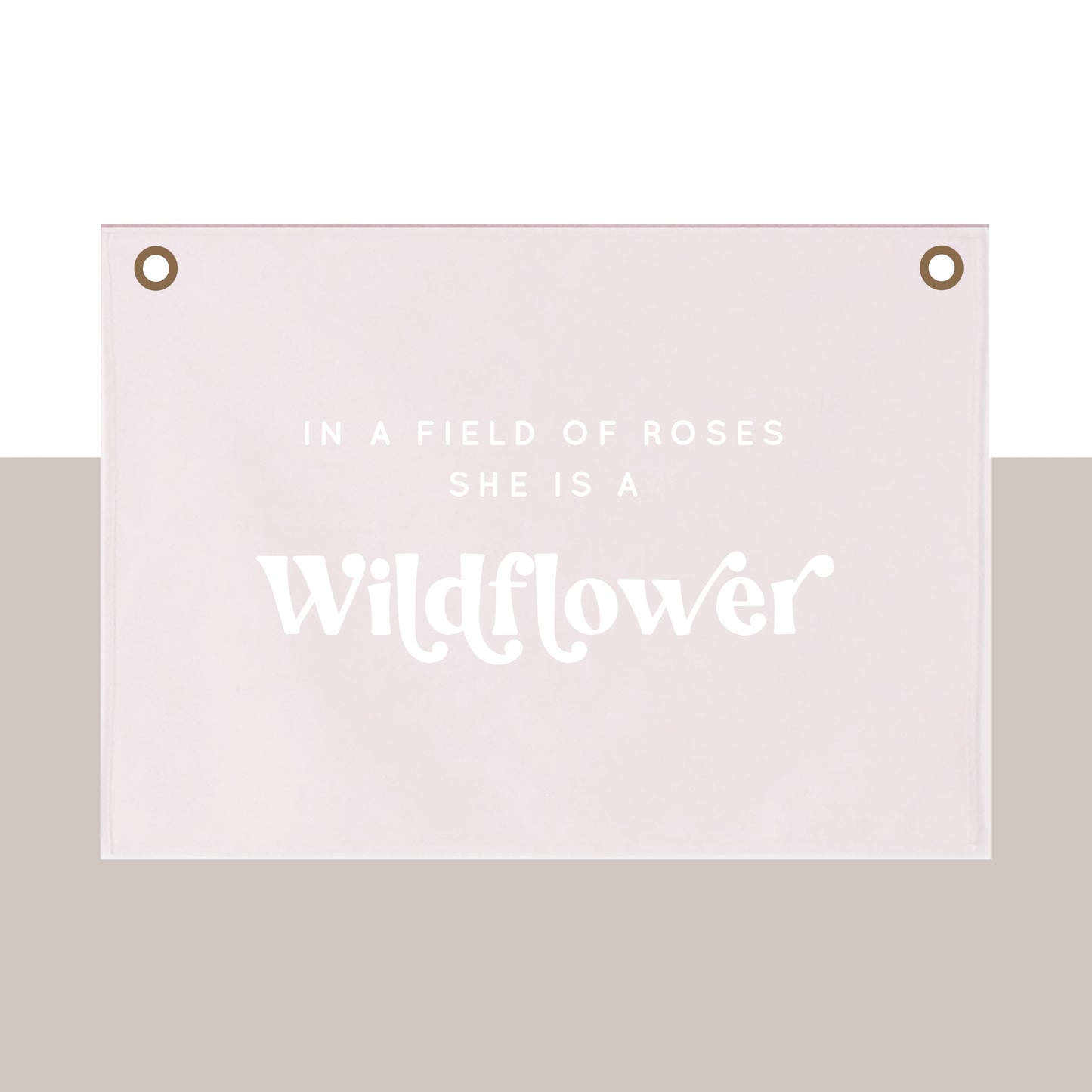 Wildflower Wall Hanging 70x50cm - limited edition pink