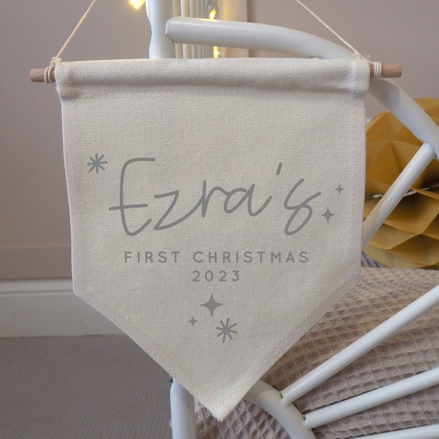 First Christmas Banner Script Lettering - 3 sizes available